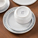 Axyaa Snow Stoneware Dinner Set - 18 Piece Tableware Collection