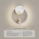 Axyaa Astronaut Star Moon LED Wall Lamp for Children's Bedroom Decor