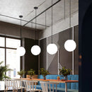 Axya Black Wire Glass Ball LED Pendant Lights Globe Hanging Lamps