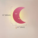 Axyaa LED Moon Cloud Wall Lamp for Kids' Bedroom Charging Decoration