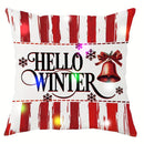Axyaa Christmas LED Luminous Pillowcase - Santa Claus Snowman Design
