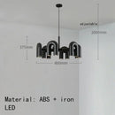 Axyaa LED U-shaped Pendant Chandelier: Modern Nordic Ceiling Hanging Lamp