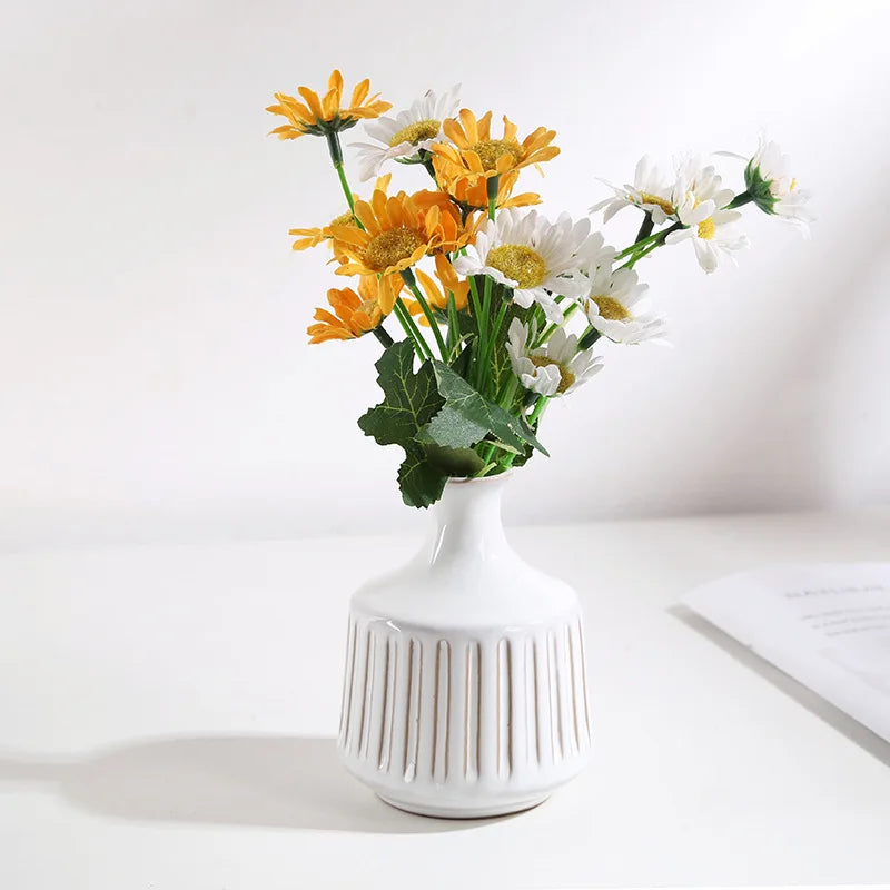 Axya Ceramic Vase Flower Aromatherapy Bottle Arts Crafts TV Cabinet Decoration