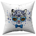 Axyaa Animal Print Pillowcase in Peach Skin Fabric - Modern Simple Cartoon Design