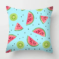 Axyaa Tropical Fruits Cushion Cover Watermelon Pineapple Decorative Pillow Case