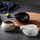 Axyaa Matte Ceramic Gravy Boat Milk Cup Steak Sauce Pot Seasoning Kitchen Tableware