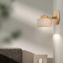 Axyaa Yellow Travertine Modern LED Wall Light Rotation Bedside Lamp