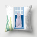 Cat Pattern Cushion Cover for Axyaa Brand Decorative Throw Pillow.