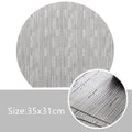 Axyaa Round PVC Placemats Set for Dining Table Farmhouse Boho Kitchen Accessories