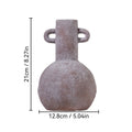 Axyaa Ceramic Crude Pottery Vase - Handcrafted Home Decor and Floral Arrangement Handicraft
