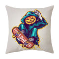 Axyaa Halloween Dark Pumpkin Print Pillowcase Home Cushion Cover - 2023 Collection