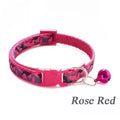 Axyaa Camouflage Pet Collar: Colorful Adjustable Collar with Bell for Dogs & Cats.