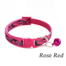 Axyaa Camouflage Pet Collar: Colorful Adjustable Collar with Bell for Dogs & Cats.