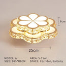 Axyaa LED Crystal Ceiling Lamp for Home Decor Lighting