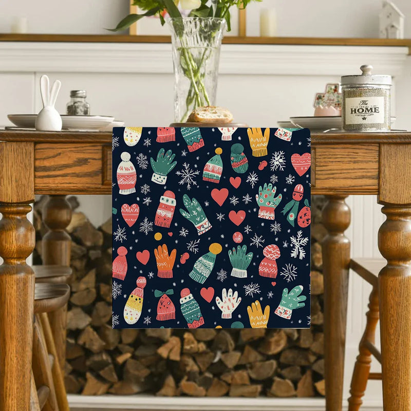 Axyaa Winter Collection Table Runner Holiday Decor Farmhouse Dining Wedding Party