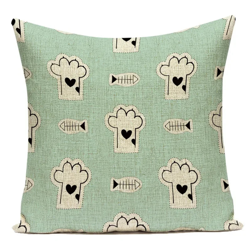 Axyaa Cartoon Pillow Cover: Cute Print Pillow Cover for Home, Bedroom, & Car