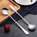 Axyaa Long Handle Stainless Steel Coffee Spoon Ice Cream Dessert Korean Style Tableware
