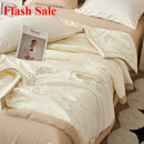 Axyaa Embroidered Cashmere Summer Quilt Set