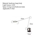 Axyaa Industrial Floor Lamp Adjustable LED Study Minimalist Light