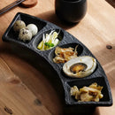 Axyaa Ceramic Seasoning Plate Set for Restaurant and Home - BBQ Dipping Dish