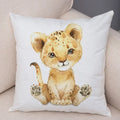 Axyaa Animal Cushion Cover - Cute, Watercolor, Sofa Decor Pillowcase