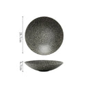 Axyaa Stone Patterned Ceramic Soup, Salad, Pasta Plate Set