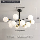 Axyaa Modern minimalist Nordic chandelier for living room, restaurant, and bedroom lighting