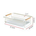 Axyaa Iron Dish Drying Rack with Drainboard for Kitchen Counter