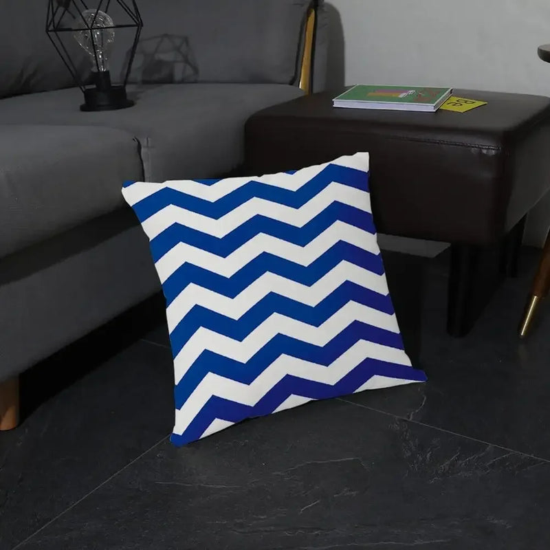 Axyaa Simple Modern Blue Pillowcase for Home Decor