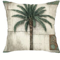 Axyaa Retro Tropical Plant Leaf Tree Print Pillowcase for Home Room Decoration