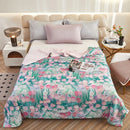 Axyaa Cool Silk Hyaluronic Acid Summer Quilt - Knitted, Printed, Comfortable, Breathable