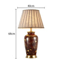 Axyaa Ceramic Desk Lamp: Luxury Classical Table Light for Bedroom, Living Room & Home Décor