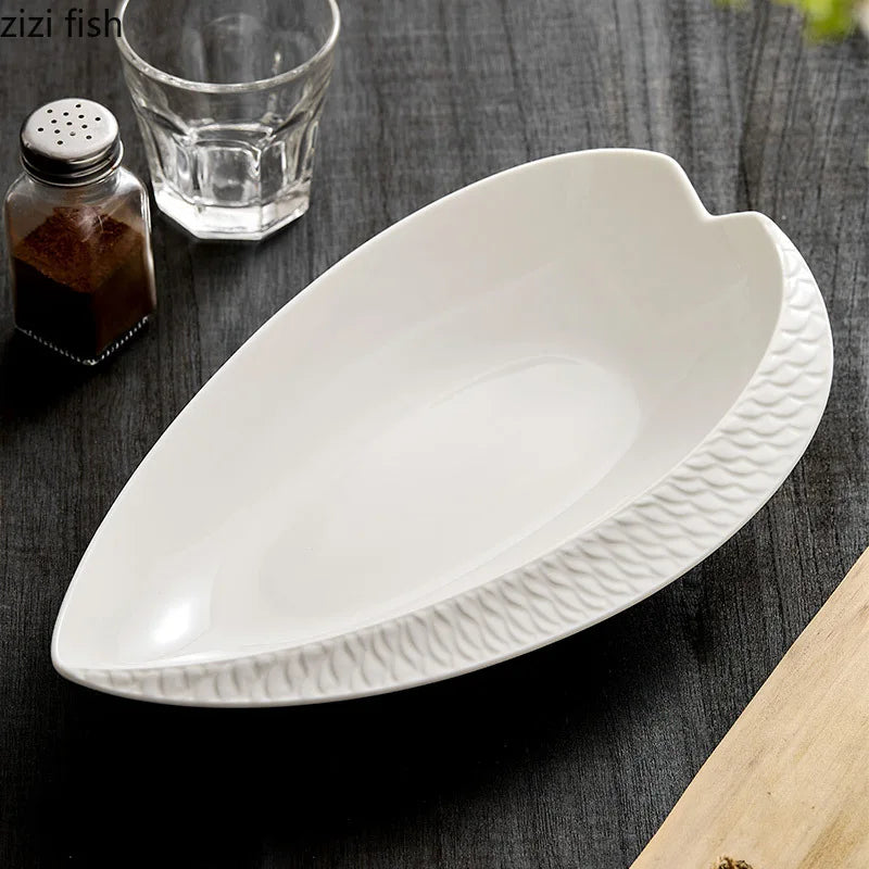 Axya Ceramic Heart-shaped Dinner Plate for Restaurant Specialty Tableware