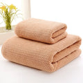 Axyaa Pineapple Grid Coral Fleece Towel Set