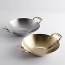 Axya Golden Double Ear Cauldron Small Hot Pot Stainless Steel Dry Pot
