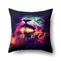 Lion Pattern Polyester Cushion Cover by Axyaa - Home decoration Pillow Cover