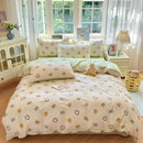 Axyaa Floral Printed Cotton Duvet Cover - Luxury Bedding with Zipper Closure