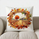 Axyaa Autumn Pumpkins Decorative Throw Pillow Cover