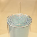 Axyaa Double-Layer Straw Cup, 750ml: Reusable, Large Capacity for Coffee, Juice, Milk
