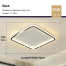 Axyaa Minimalist LED Ceiling Light for Bedroom and Study - Modern Art Design