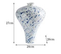Axyaa Small Mouth Ceramic Vase Artistic Flower Decorative Hydroponic Flower Arrangement Dried Flowers