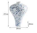 Axyaa Small Mouth Ceramic Vase Artistic Flower Decorative Hydroponic Flower Arrangement Dried Flowers