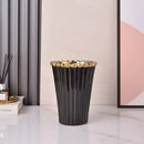 Axyaa Crown Ceramic Vase, Gold Black White, Home Decor, Luxury Floral Ware