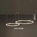 Axyaa Nordic Modern LED Ring Chandelier for Living Room, Study, Bedroom, and Dining Room