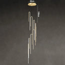 Axyaa LED Spiral Staircase Pendant Light for Modern Minimalist Villa Duplex