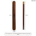 Axyaa Solid Wood Chopstick Set - Premium Chinese Household Cutlery Box