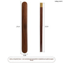 Axyaa Solid Wood Chopstick Set - Premium Chinese Household Cutlery Box