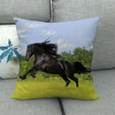 Axyaa Horse Print Cushion Covers: Animal Pillow Cases for Home Decoration