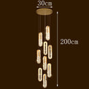 Axyaa Crystal Stair Chandelier Lighting, Ceiling & Hanging LED Chandeliers for Living Room