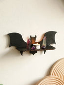 Gothic Bat Wall Decor Black Shelf Crystal Holder Home Display Axyaa Brand